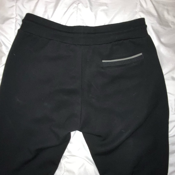 Emporio Armani men's sweat pants Pure Black. Size Large. - Picture 3 of 8